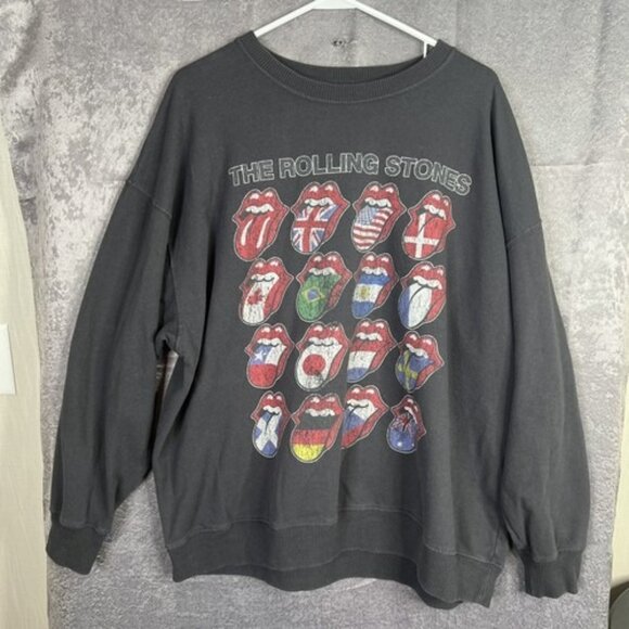 Mens Hollister The Rolling Stones Sweatshirt Size XL - Picture 1 of 7
